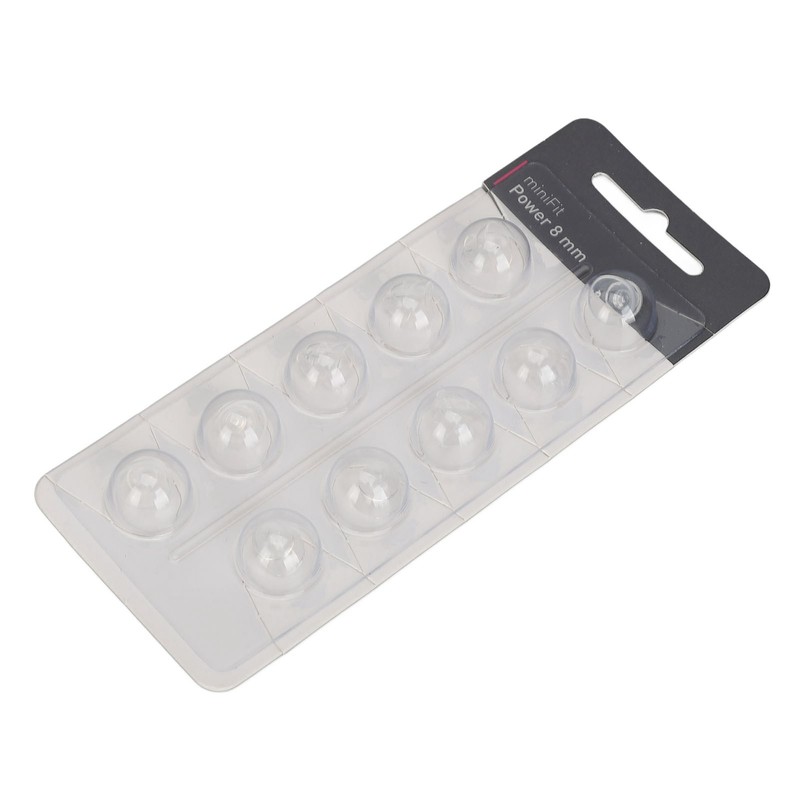 10PCS Hearing Ear Tips Higher Transparency Dual Layer Closed Comfortable