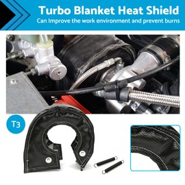 MAX COOL T4 Heat Shield Turbo Blanket Fibreglass Beanie Barrier High Temperature Heat Turbocharger Cover Sleeve