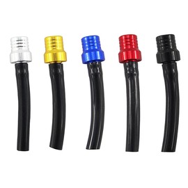 5 Pack Motorcycle Fuel Tank Air Vent Gas Cap Oil Vent Breather Hose Tube, PRO BAT Gas Tank Cap Vent for Dirt Bike Pit Bike ATV All Factory CRF XR CR All Quads All Off-road Motorcycle (PBGC-003CBlack)
