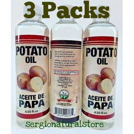 (3 Packs) ACEITE DE PAPA POTATO OIL CLARIFIES DARK ZONES AXILAS Made In Mexico