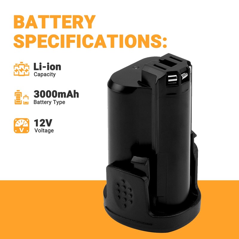 Shentec 12V Battery Compatible with Dremel B812-02 B812-03, Works with