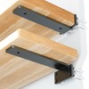 Heavy Duty Shelf Brackets 12 inch (1/5") Thick, 6 Pack