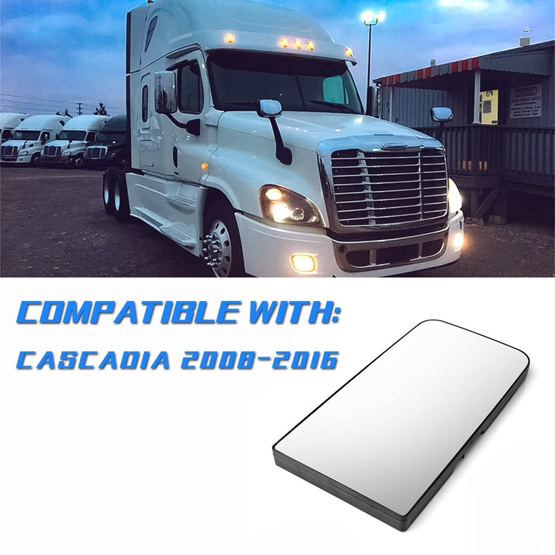 High Soar Upper Mirror Glass for Freightliner Cascadia 2007-2018, Door