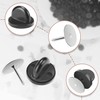 80 Pairs Rubber Blank Pin Backs Butterfly Clutch Backings Holder