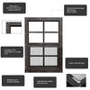 NeatiEase 2 Pack Shed Windows with Black Frame, 12x 18