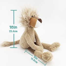 MR VIVICARE 17" Light Brown Long Lion Stuffed Animals for Boys and Girls,Huggable and Cuddly Stuffed Lion Plush Toys for Newborn Babies and Kids,Great Gifts on Birthday,Father's Day,Machine Washable