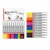 Marabu Textile Markers, Set of 10 Textile Pens for Light
