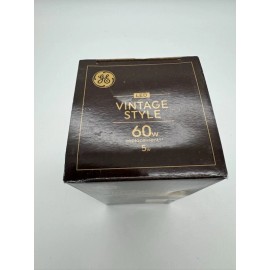 GE NOS GE LED Vintage Amber Glass Warm Candle Light 5w ST19 Light Bulb