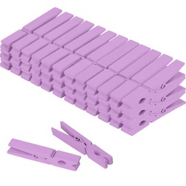 Colored Clothes pins 2.9inch 50PCS Purple, Colorful ClothesPins Wooden Clips for Photos Pictures Decorative Crafts, Decoration clothespins Clothing Hanging clothespins 2.9inch 50PCS (Purple)