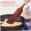 Hemoton Wooden Spurtles Wood Spatula Slotted Spurtle Stirring Spatula Wooden
