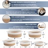 5Piece Round Small Woven Baskets Set, Cotton Rope Baskets for