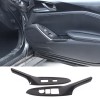 car-attention Carbon Fiber ABS Window Lift Switch Button Panel Cover