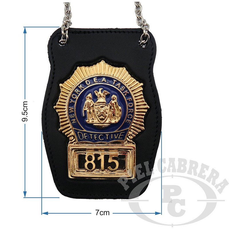 Detective New York Backing Plate (Included Badge), black