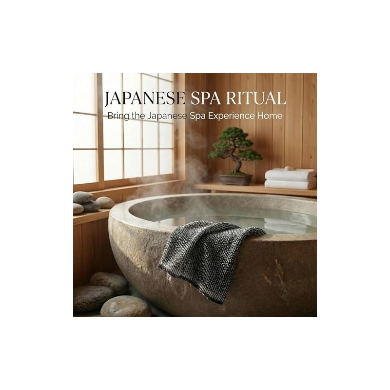 Paquete Toallas Japonesas Toalla Exfoliante Doble Cara Cepillo Espalda Ducha
