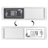 GeeRic Dishwasher Magnet Clean Dirty Sign, Scratch Magnetic Silver Indicator
