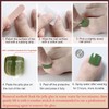 24Pcs Spring Summer Flower Press on Toenails French Tip Fake