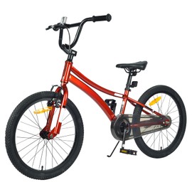 Hipicute Kids Bike 20 Inch Children's Bicycle for Boys Girls Child Bikes Age 7-10 Years, Outdoor Road Steel Frame Bike for Kids Red
