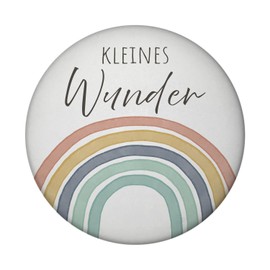 Rainbow Magnet with Bottle Opener Round with Saying Little Wonder Boho Baby Gift for Birth for Boys Girls Mother Baby Things