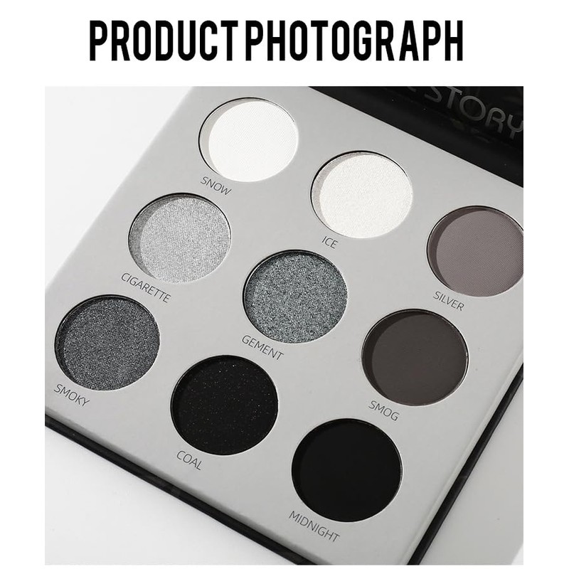 UNYOKE Mini 9 Cool Shade Eyeshadow Palette Black Smoky Matte