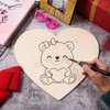 AWIZOM 3 Pcs 16 Inch Unfinished Wooden Hearts for Crafts