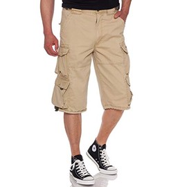 JET LAG Men's Cargo Shorts 007 B Beige M, beige