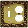 Liberty Hardware 64191 Leaf and Vine Single Switch/Duplex Wall Plate,