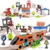 Urban Rail Train Set for Kids,55 pcs Electric Train Set