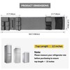Rexmica Mini Fridge Organizer, Fridge Dust Cover with 14 Pockets