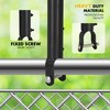 9 Pack 1-3/8'' Chain Link Fence Extension, 19.5'' Fence Extension