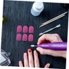 Vaguelly 10Pcs Professional Nail Art Sanding Caps Set with Nail