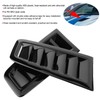 Bonnet Vents, 2Pcs Universal Bonnet Air Vents Engine Hood Car