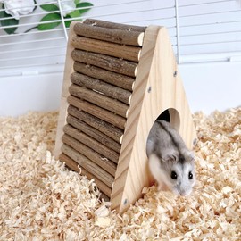DEMONTALK Hamster Hideout- Small Animal Bed Hut House Habitats, Cage Decor for Mice Gerbils