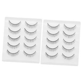Ipetboom Sets Natural Wispy Lashes Individual Fake Eyelashes for Women Realistic False Lashes Volume Enhancing Makeup Eyelashes Pairs