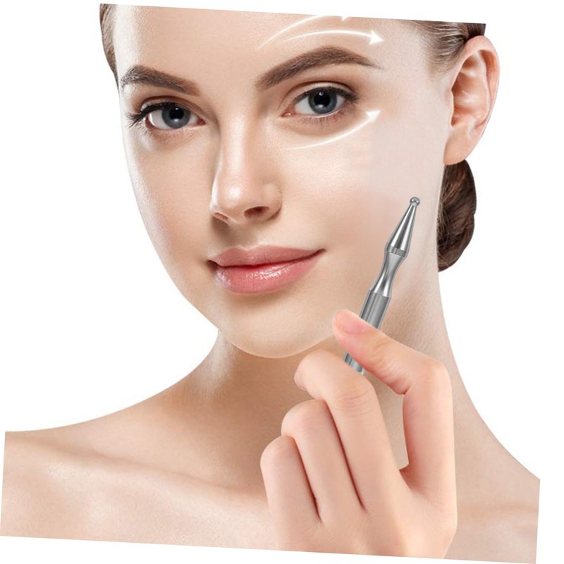 FRCOLOR Stainless Steel Deep Tissue Massage Wand Manual Acupressure Tool