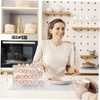 LABRIMP Egg Holder for Fridge Transparent Storage Organizer with Automatic