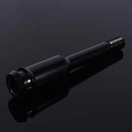Keenso Car Gear Knob Extension, 5 Inch Car Gear Knob Extension Straight Gear Lever Extension Black for T4 1990-2003 Gear Heads/Gear Lever