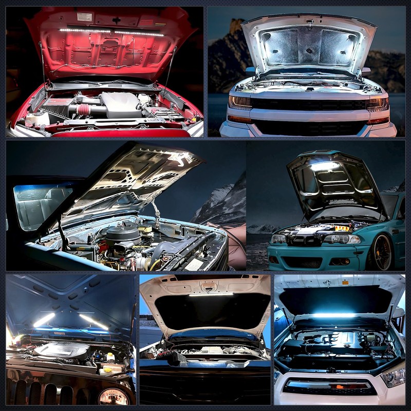 Nilight Under Hood Light Strip 30LED Waterproof Underhood Work Light