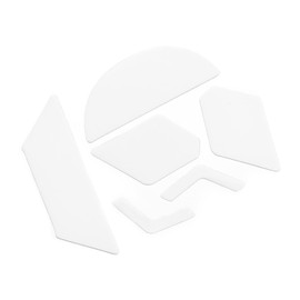 PATIKIL Rounded Curved Edges Mouse Feet Skates Pads 0.6mm for G900 Gaming Mouse Feet Replacement White 6Pcs/1 Set