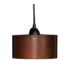 Premier Copper Products Hand Hammered Copper 8" Round Cylinder Pendant