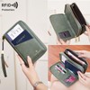 NQQNQQ US-B Passport Wallet, RFID Blocking Passport Holder Large Capacity,
