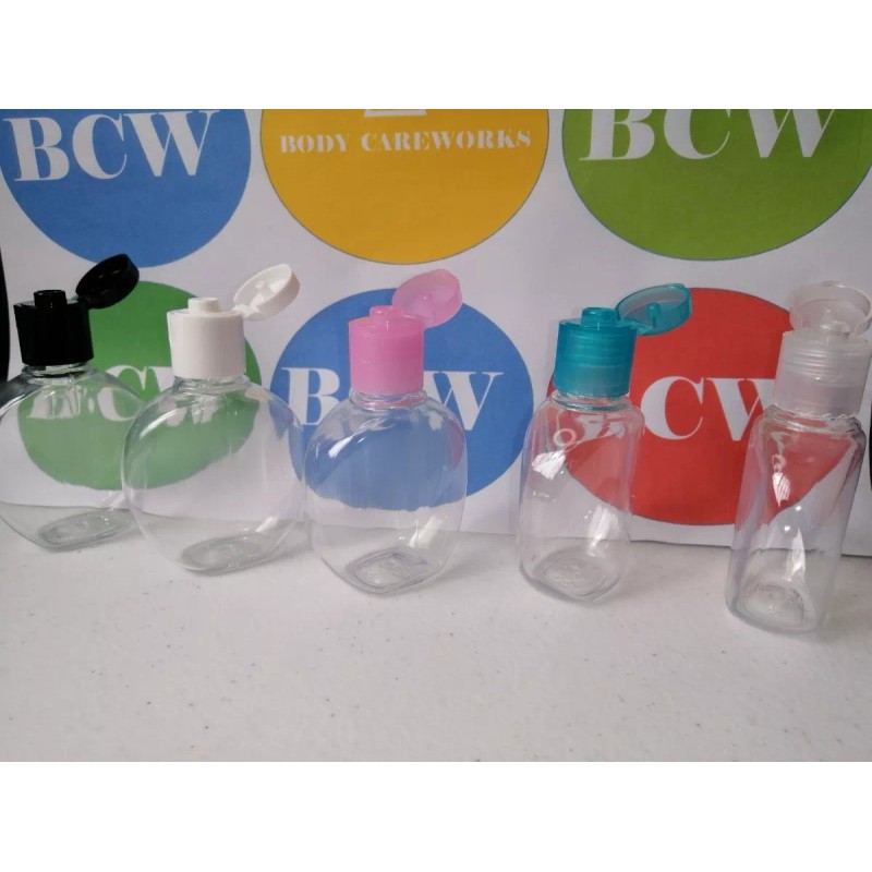 Bodycareworks 30 Envase Vacio Esferita Plana 30ml Para Gel Antibacterial