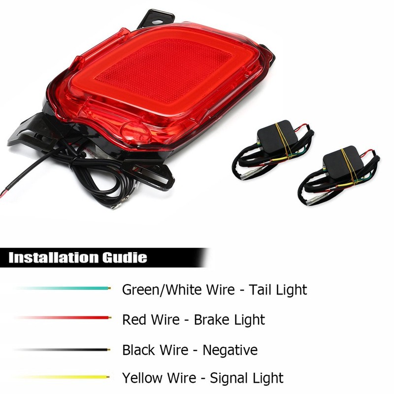 GTINTHEBOX LED Rear Bumper Reflector Lights for 2015-2018 Toyota Highlander,2