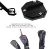 Okaywork Motorcycle Stand Foot Side Extension Pad, Motorcycle Side Stand