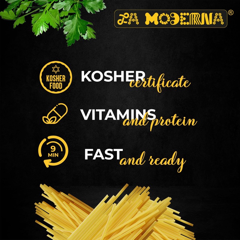 LA MODERNA, Noodles, Pasta, Made with Durum Wheat Grits, Enriched