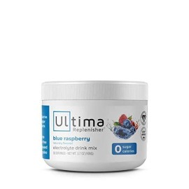 Ultima Replenisher Electrolyte Hydration Powder Blue Raspberry Sugar Free,3.7 OZ