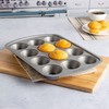 Country Living Nonstick Muffin Pan, Heavy Duty Carbon Steel with