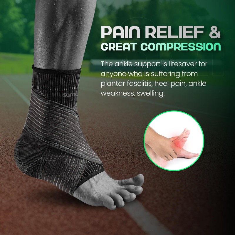 Ankle Support Brace strap for Ligament Damage, Sprained Ankles, plantar