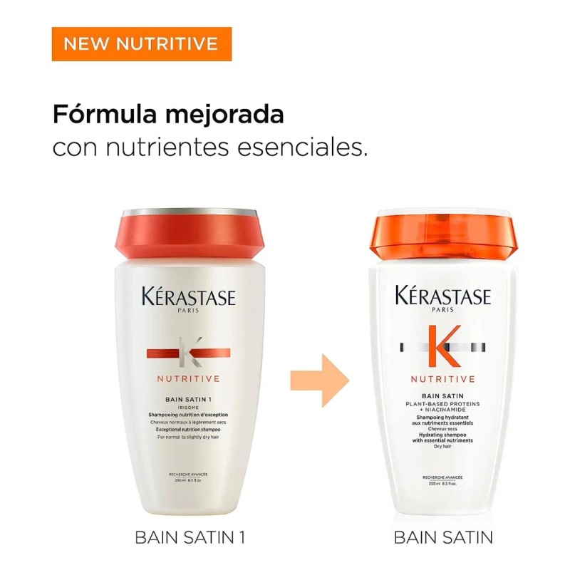 Shampoo Para Cabello Seco Kerastase Bain Satin 250 Ml