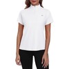 MoFiz UV Shirt Women's Short-Sleeved Rash Guard 1/4 Zip UPF