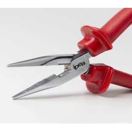 IPEA Profi Spitzzange mit Komfortgriff für längeren Einsatz - Größe 24 cm - Gerade Mehrzweck-Stahlzange für Arbeit DIY - Universalzange